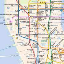 Metroasemat kaupungin kartalla, päiväaikataulu